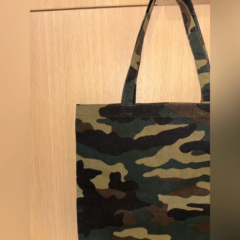 J.Crew Reusable Everyday Canvas Tote in Camo - Picture 3 of 10